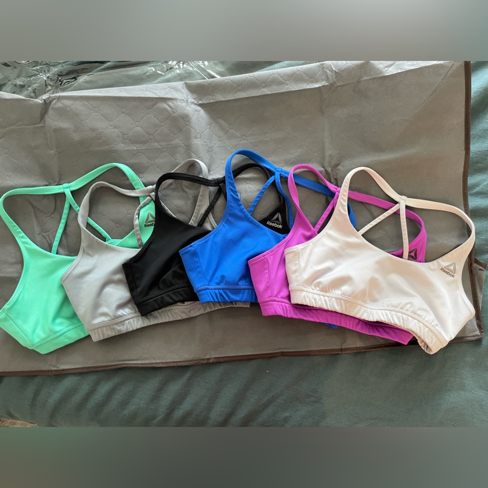 Reebok sports bras, size medium
